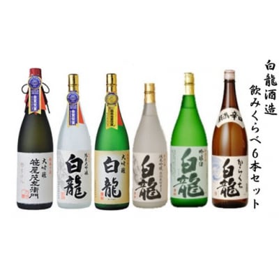 白龍酒造　飲みくらべ6本セット