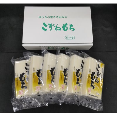 【秋冬限定】 杵つき 生切餅 8切×6パック ゆうきの里ささかみのこがねもち 切り餅