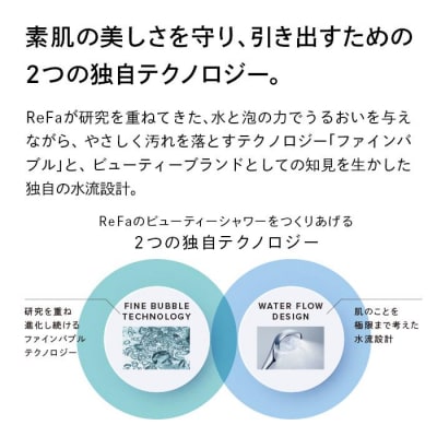 ReFa FINE BUBBLE U【ホワイト】 リファ ファインバブル シャワーヘッド