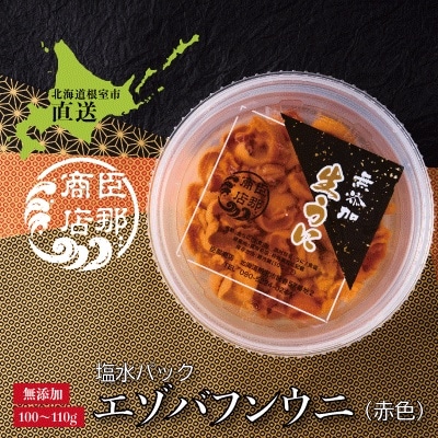 エゾバフンウニ(赤色)塩水パック100～110g×1パック B-22001