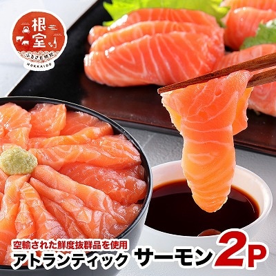 アトランティックサーモン2P(計400g～500g前後) G-24001