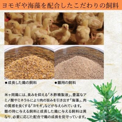 米ヶ岡鶏　もも肉切身1.5kg　むね肉切身1.5kg　計3kg　118001