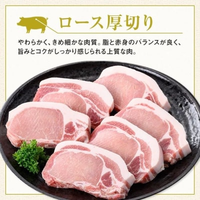 鹿児島県産厚切り豚ロースステーキ用〈約1kg〉　A05051