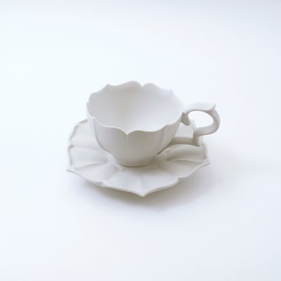 〔臼杵焼〕稜花ティーカップ&ソーサー【1客】