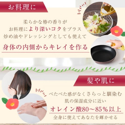 鹿児島県肝付町産椿オイル(120cc×2本)【横山砕石】　A62002