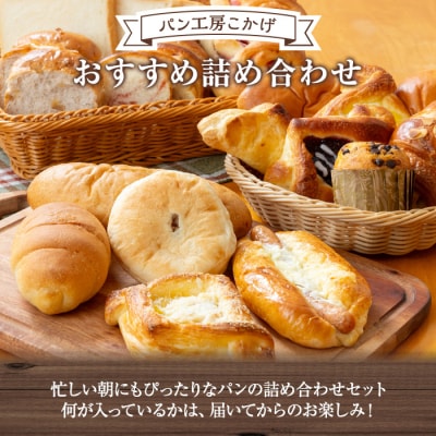 パン工房こかげ　おすすめパン詰め合せ(80サイズ箱満杯・15個前後) 　A65002
