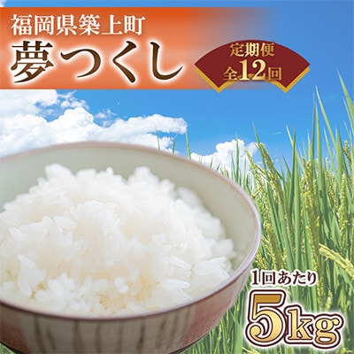 【毎月定期便】夢つくし　5kg　福岡県築上町産全12回