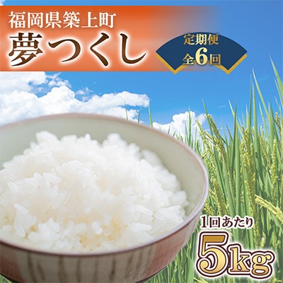 【毎月定期便】夢つくし　5kg　福岡県築上町産全6回