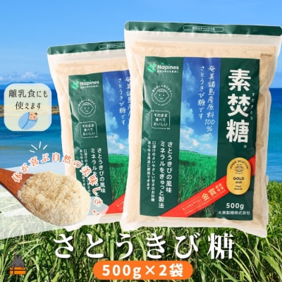 【ポストイン配送】ミネラルをぎゅっと製法 さとうきび糖 素焚糖(すだきとう)(500g×2袋)