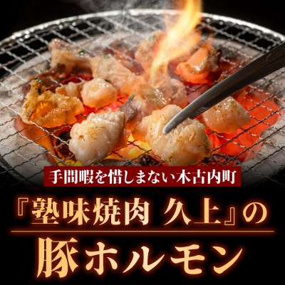 【久上 工藤商店】味付け豚ホルモン(塩)170g　5袋セット