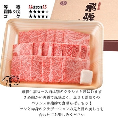 飛騨牛　焼肉用(肩ロース700g)