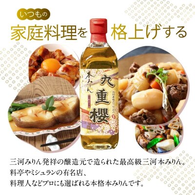 【2か月に1回お届け(全6回)】本みりん九重櫻 1.5L(500ml×3本)　H002-093