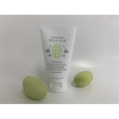 横濱発　天然グリーンシルク配合ナチュラルシルクハンドクリーム　2個セット