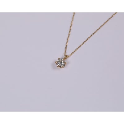 【甲府ジュエリー】K18　ダイヤ　0.1ct　ネックレス(73305852)