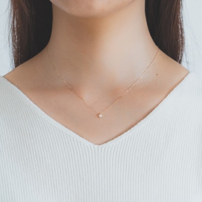 【甲府ジュエリー】K18　ダイヤ　0.1ct　ネックレス(73305852)