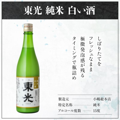 【期間限定】東光 純米白い酒 1800ml 1本 純米吟醸 日本酒
