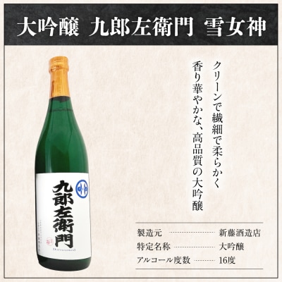 雪女神 飲み比べ 3本セット ( 1本 720ml ) 