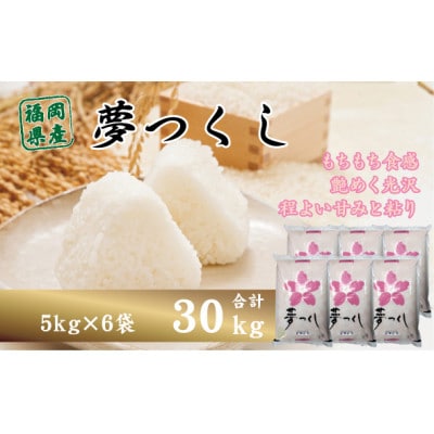 福岡県産夢つくし30kg(5kg×6)(赤村)