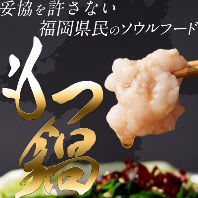 博多名物のもつ鍋セット 4人前&八女茶・あまおう・とよみつひめのアイスキャンディー計6本!(赤村)