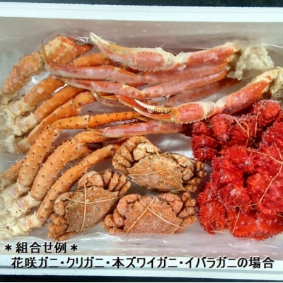 おまかせ4種のカニ食べ比べ(計3kg前後) E-57004
