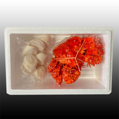 花咲かに300g前後～450g前後、ほたて200g A-76037