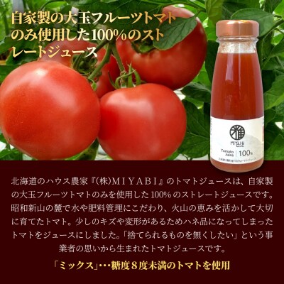 無添加トマトジュース(ストレート)180ml×2本【ミックス2本】SBTAK001