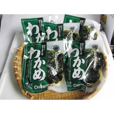 三陸 普代産 わかめ(湯通し塩蔵わかめ)100g×10袋入り 化粧箱入り