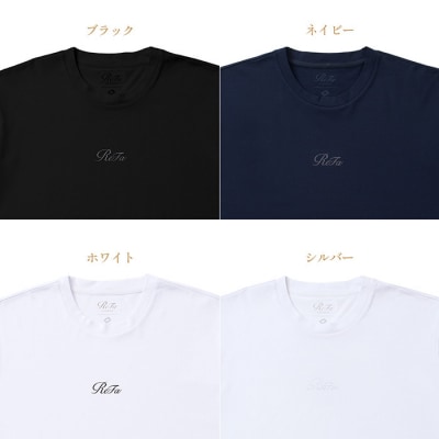 【ネイビー M】リファ バイタルテック コンフォートジャージー クルーネックTシャツ