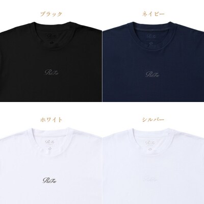 【ネイビー LL】リファ バイタルテック コンフォートジャージー クルーネックTシャツ