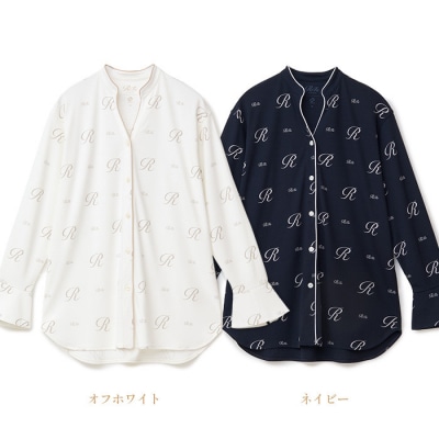 【オフホワイトS】リファ バイタルテック モイストスムース スタンドカラースリープウェア/WOMEN