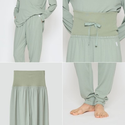 【ネイビー LLサイズ】リファ バイタルテック モイストスムース ジョガーパンツ