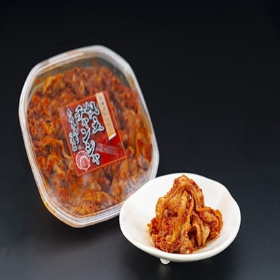 北海道産ほたてヒモ チャンジャ180g×2パック ふるさと納税 ほたて F4F-0654