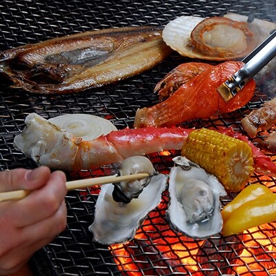 釧路の炉端】 本格炭火焼レストラン 炉ばた「煉瓦」お食事券(21,000円