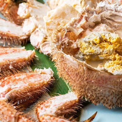 ボイル毛がに(浜茹で急速冷凍)2尾入 (2尾で1.0kg～1.2kg) 蟹 F4F-5474