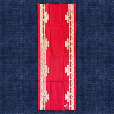 アイヌ 文様 手ぬぐいBピンク F4F-1810