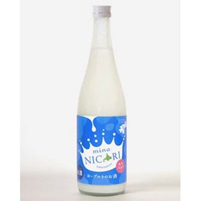 釧路福司 リキュールヨーグルトのお酒 みなにこりとまりもプリンのセット 酒 菓子 F4F-2267