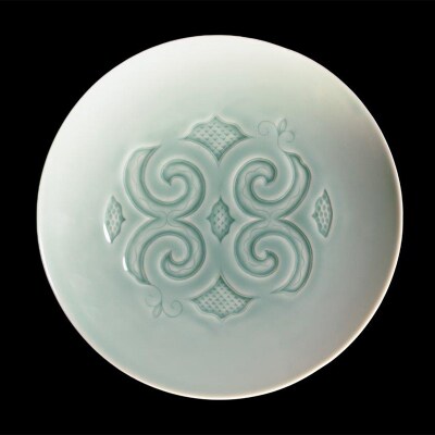 AINU×有田焼 2枚 セット 平良秀晴デザイン アイヌ 阿寒 民芸品 雑貨 F4F-2577