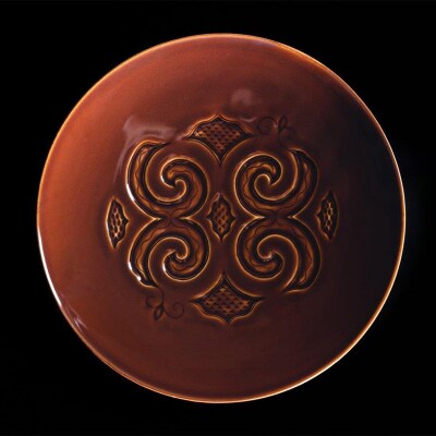 AINU×有田焼 2枚 セット 平良秀晴デザイン アイヌ 阿寒 民芸品 雑貨 F4F-2577