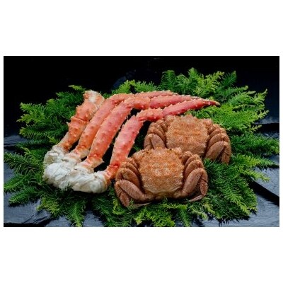 【蟹のゴールデンコンビ!】ボイル毛ガニ400g×2尾&タラバカニ脚600g 蟹 F4F-0444