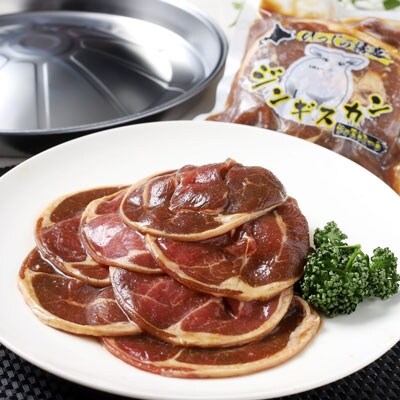 真心お肉屋さんのうめぇ～ジンギスカン ひつじの誘惑 味付ラム肉(ロール)鍋セット F4F-0752