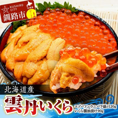 えぞバフンうに折60g×2 いくら醤油漬け90g×1 ふるさと納税 F4F-8829