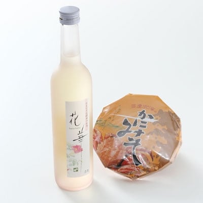 釧路福司はまなす花酵母のお酒とかにみそ200gのセット ふるさと納税 酒 かにみそ F4F-0522
