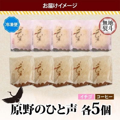 ＜無地熨斗＞原野のひと声 2種セット いちご コーヒー 各5個入り計10個 F4F-5365