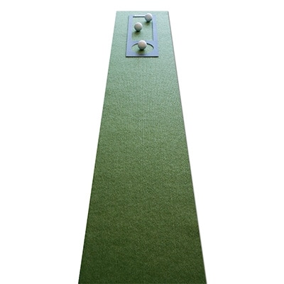 ゴルフ練習用・高速BENT-TOUCHパターマット30cm×3mと練習用具【A035】