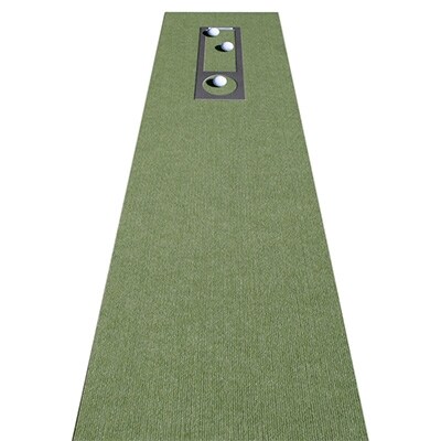 ゴルフ練習用・高速BENT-TOUCHパターマット45cm×3mと練習用具【A036】