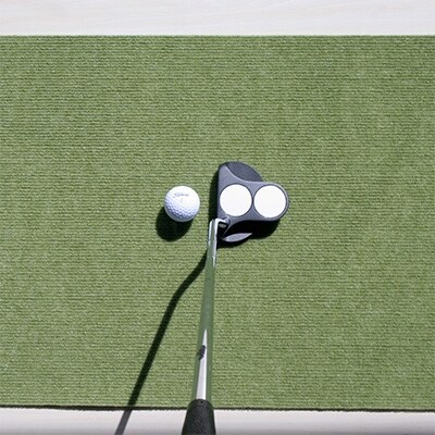 ゴルフ練習用・高速BENT-TOUCHパターマット90cm×5mと練習用具