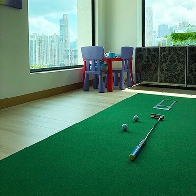 ゴルフ練習パターマット高速184cm×4m TOURNAMENT-SB(トーナメントSB)と練習用具