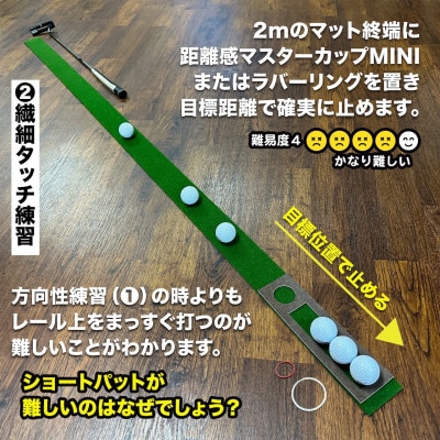 パターマット工房　パット練習レール　TOURNAMENT-SB1枚と練習用小物セット【A124】