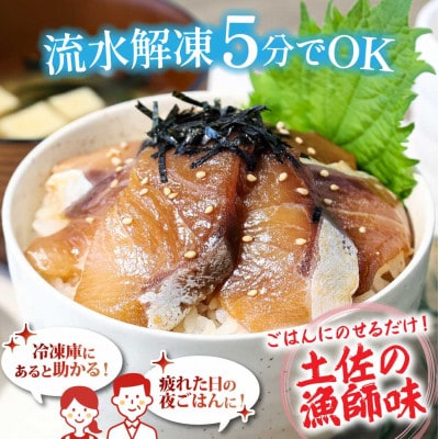 高知の海鮮丼の素「ブリの漬け」1食80g×10Pセット　【コロナ応援企画】【KYF121】