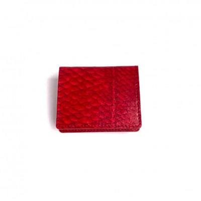 Ocean　Leather　BOXコインケース【マダイ/Carmine】【KYF197-CA】